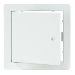 Cendrex AHD Flush Universal Access Door With Exposed Flange - Cold Rolled Steel - White - 8-in W X 8-in H