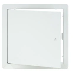 Cendrex Flush Universal Access Door With Exposed Flange - White - 16-Gauge Rolled Cold Steel - 12-in H X 12-in W