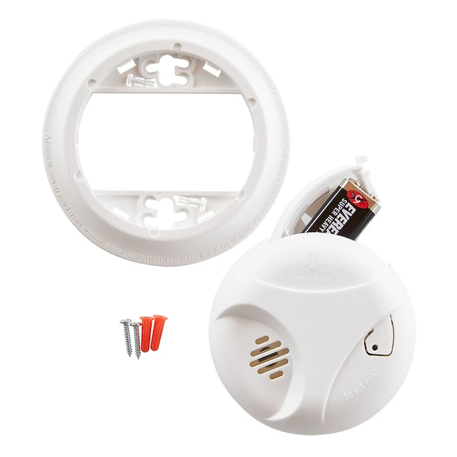First Alert Ionization Smoke Alarm - Battery Operated - 85 DB - White - Image 4