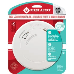 First Alert Smoke And Carbon Monoxide Alarm With 10-Year Battery - Plastic - White