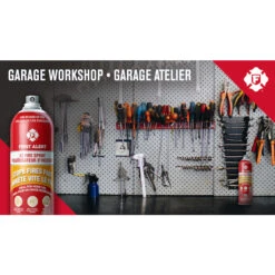 First Alert EZ Fire Spray Extinguisher - 14-oz. - Metal - Red