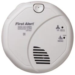 First Alert Smoke And Carbon Monoxide Detector With Battery Backup - Hardwired - 120 V - White