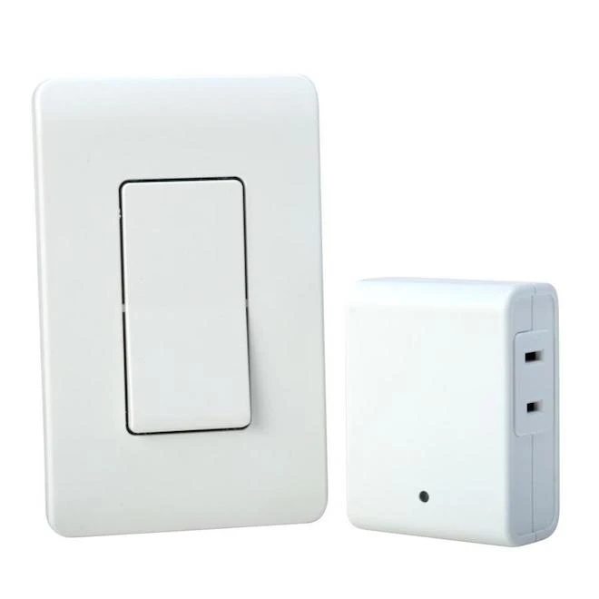 Woods Indoor Wireless Control With Remote Wall Switch