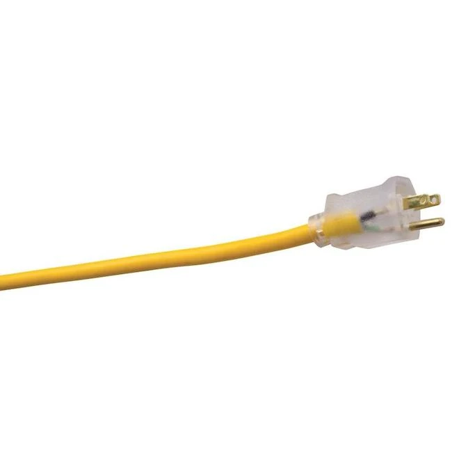 Southwire 12/3 25-ft Standard Outdoor Polar/Solar Extension Cord - Yellow