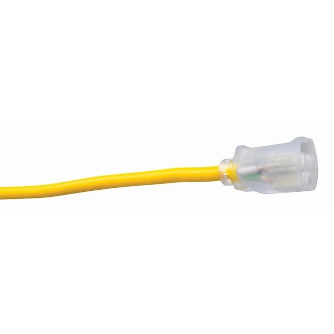 Southwire 12/3 25-ft Standard Outdoor Polar/Solar Extension Cord - Yellow - Image 2
