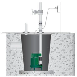 Zoeller Pro Sewage System 1/2-HP Cast Iron Submersible Sump Pump