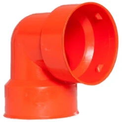 Big O 90° Elbow - Polyethylene - Orange - 4-in Dia