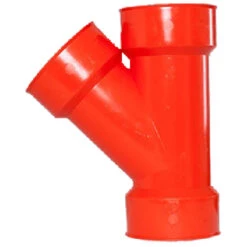Big O 45° Wye - Polyethylene - Orange - 4-in Dia